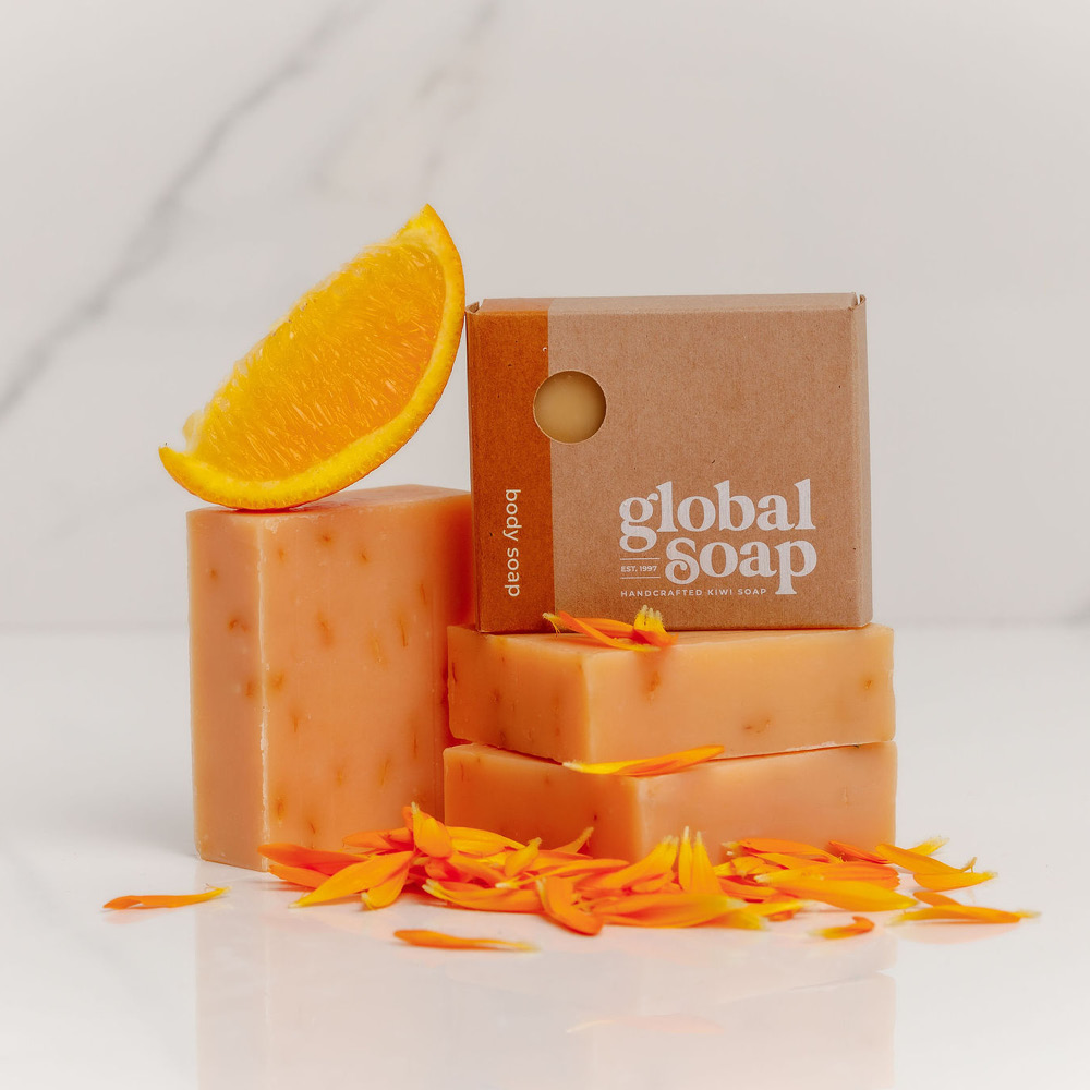NZ Handmade Natural Calendula & Orange Soap