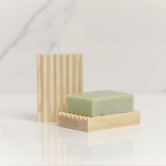 Natural Wooden Soap Rack Small